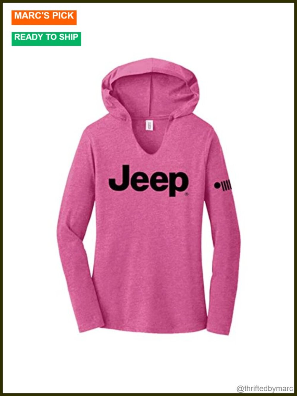 Lightweight Triblend Hooded T-Shirt with Kangaroo Pocket